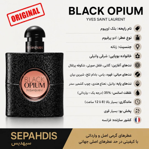 عطر ایوسن لورن بلک اپیوم (وارداتی مستقیم از فرانسه)