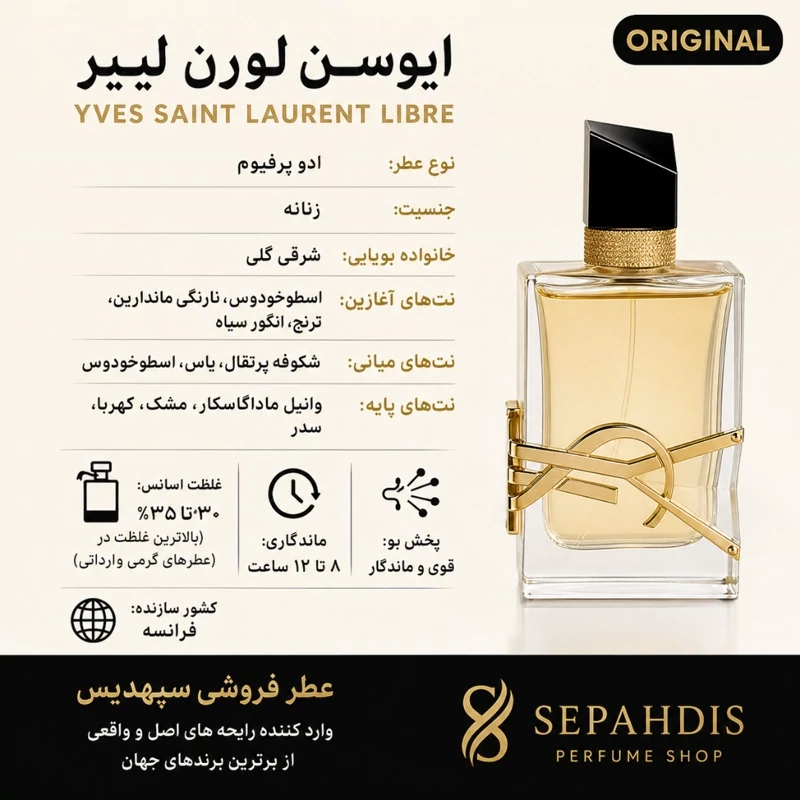 عطر ایوسن لورن لیبر (واردات مستقیم از فرانسه)