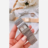 ساعت مچی زنانه دخترانه REALY jewellery نقره ای تیفانی مکعبی مجلسی خاص
