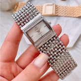 ساعت مچی زنانه دخترانه REALY jewellery نقره ای تیفانی مکعبی مجلسی خاص