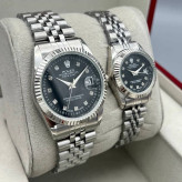 ساعت مردانه و زنانه رولکس Rolex دیت جاست نقره ای