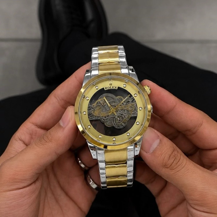 ساعت مچی مردانه رولکس Rolex صفحه نمایش چرخ دنده ای