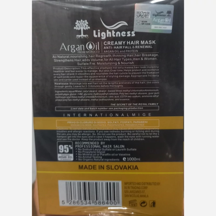 ماسک مو داخل حمام ارگان لایتنس