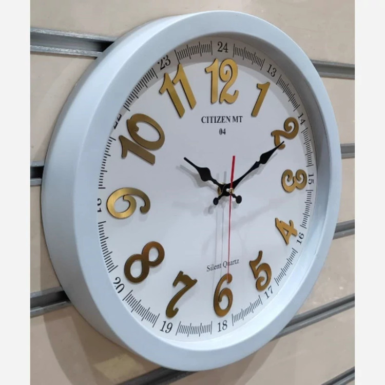 ساعت دیواری بی صدا آرام گرد سایز 37 کد 4