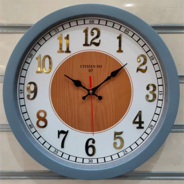 ساعت دیواری بی صدا آرام گرد دارای رنگ بندی 37 سانت کد 7