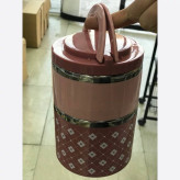 لانچ باکس 2 طبقه داخل استیل (موجود در 3 رنگ)