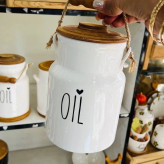 بانکه روغن دسته چوبی بزرگ(2 کیلویی)