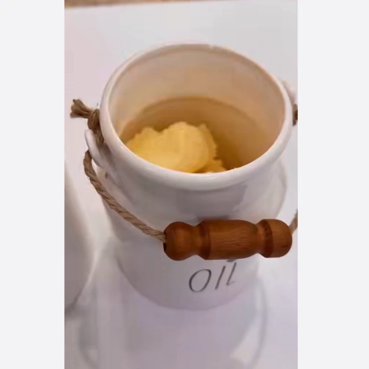 بانکه روغن دسته چوبی بزرگ(2 کیلویی)