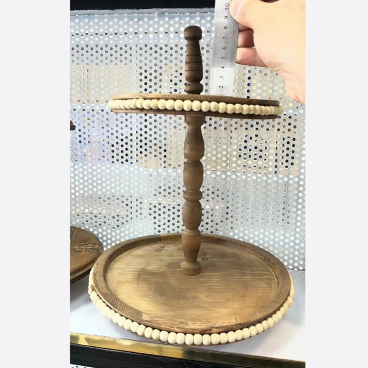 شیرینی خوری دو طبقه چوبی مهره دار