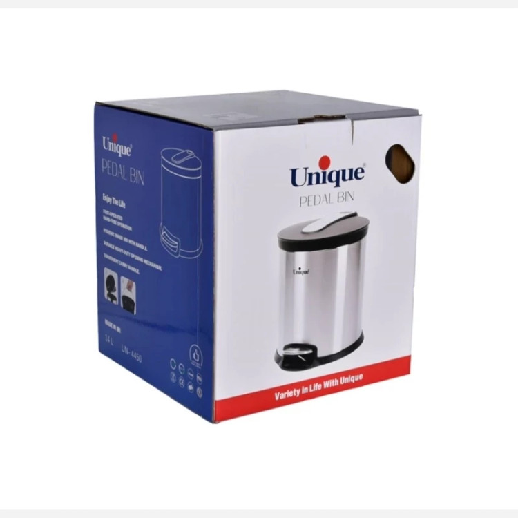 سطل زباله استیل یونیک مدل 2450 سایز14 لیتری