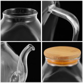 روغن ریز پیرکس مربع درب بامبو 1000 میل