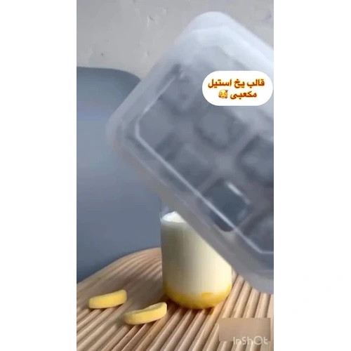 قالب یخ استیل مکعبی 8عددی