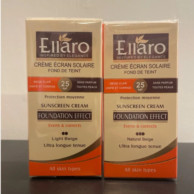 ضد آفتاب کرم پودری الارو spf 25