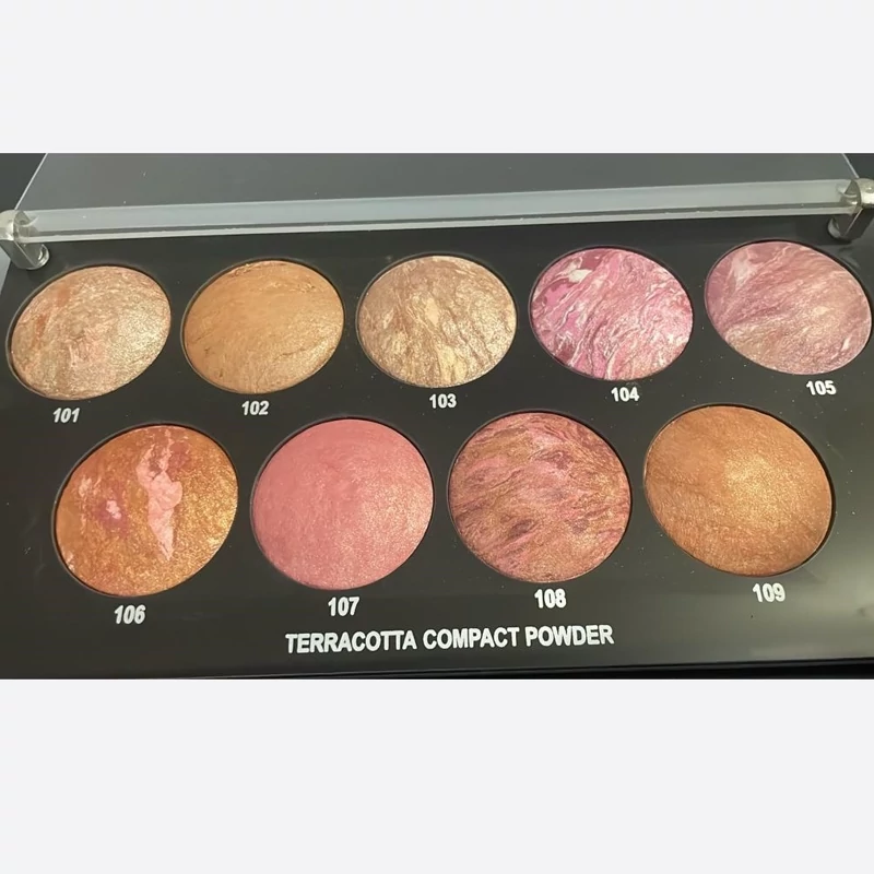 پالت ارایشگاهی رژگونه تراکوتا مودا 9 رنگ