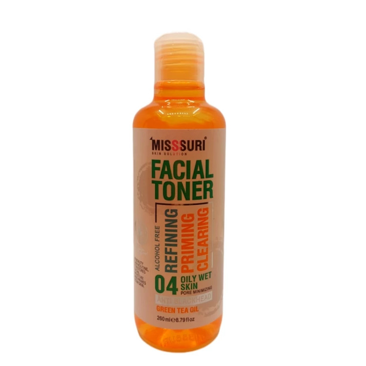 تونر پوست چرب میسوری misssuri facial toner حجم 260 میلی لیتر