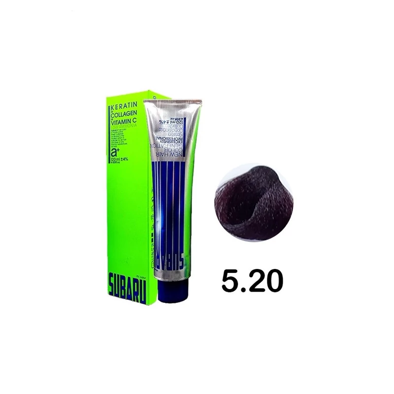 رنگ مو سوبارو شماره 5.20 رنگ شرابی متوسط حجم 120میلی لیتر