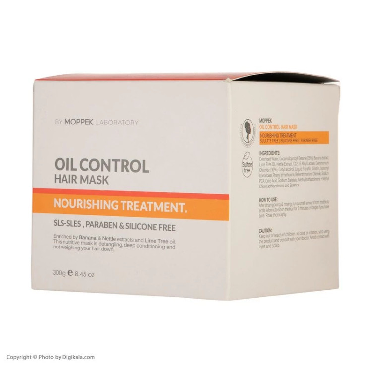 ماسک مو موپک مخصوص موی چرب مدل Oil Control وزن 300 گرم