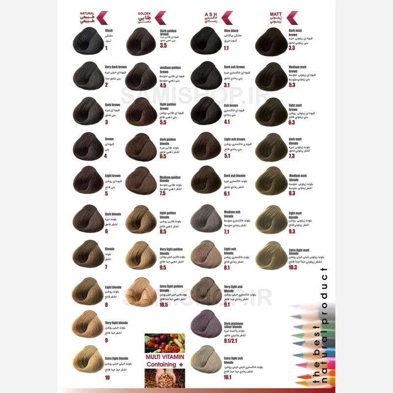 رنگ مو نیترو سری Keratine شماره 4.5 رنگ قهوه ای خیلی تیره طلایی