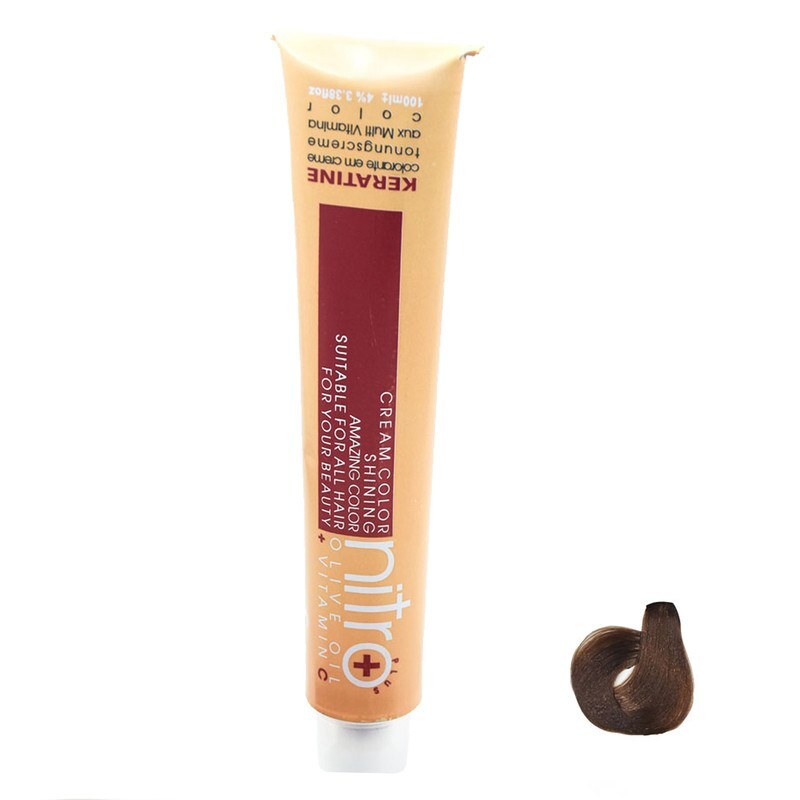 رنگ مو نیترو سری Keratine شماره 7.5 مدل بلوند طبیعی متوسط