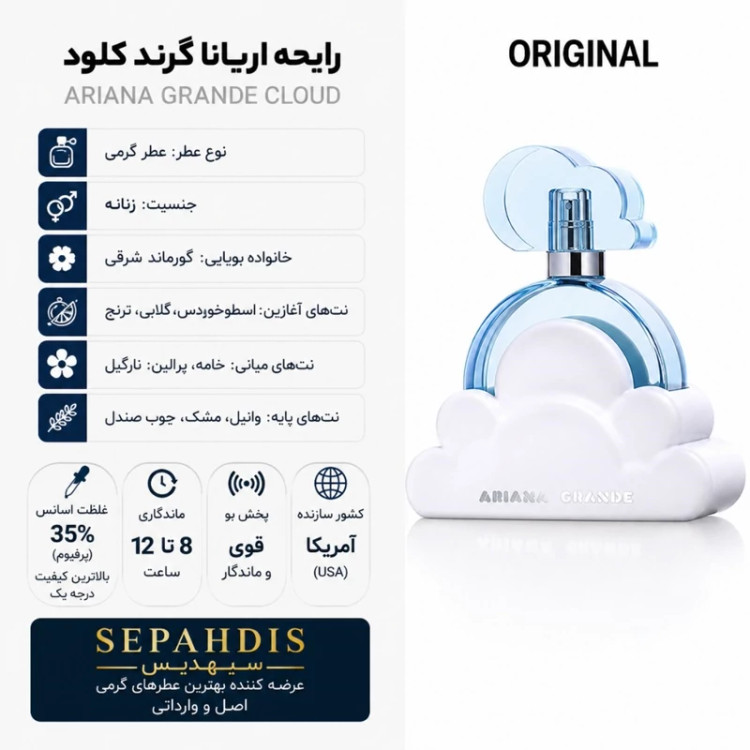 عطر اریانا گرند کلود (وارداتی مستقیم از آمریکا)