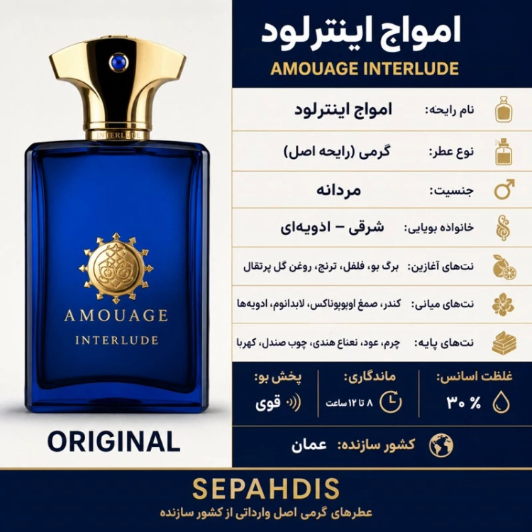 عطر امواج اینترلود (وارداتی مستقیم از عمان)