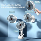 پنکه شارژی مدل Circulation Clamp Fan ظرفیت 1200 میلی آمپر ساعت
