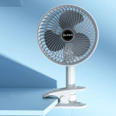پنکه شارژی مدل Circulation Clamp Fan ظرفیت 1200 میلی آمپر ساعت