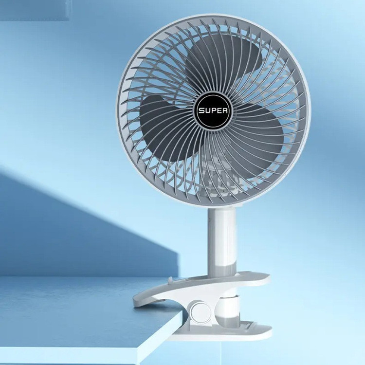 پنکه شارژی مدل Circulation Clamp Fan ظرفیت 1200 میلی آمپر ساعت