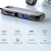 هاب 10 پورت USB-C مک دودو مدل HU-7420