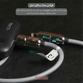 کابل تبدیل USB/USB-C به لایتنینگ/USB-C تسکو مدل GCA 60 W طول 2 متر
