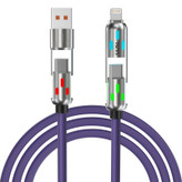 کابل تبدیل USB/USB-C به لایتنینگ/USB-C تسکو مدل GCA 60 W طول 2 متر