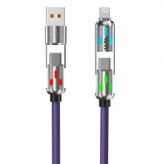 کابل تبدیل USB/USB-C به لایتنینگ/USB-C تسکو مدل GCA 60 W طول 2 متر