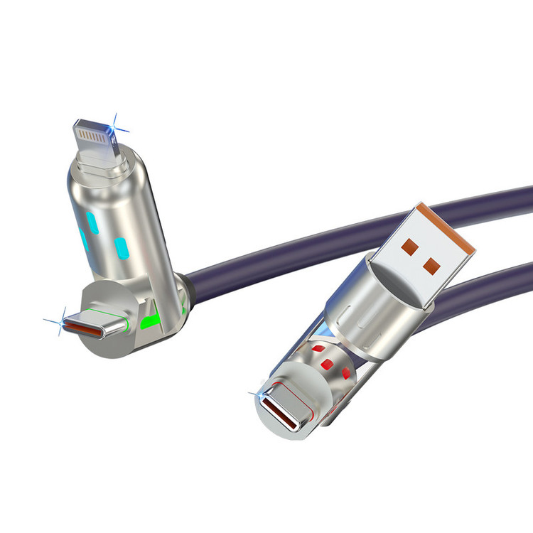 کابل تبدیل USB/USB-C به لایتنینگ/USB-C تسکو مدل GCA 60 W طول 2 متر