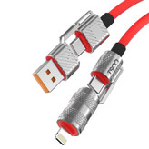 کابل تبدیل USB/USB-C به لایتنینگ/USB-C تسکو مدل GCA 240W طول 1.2 متر