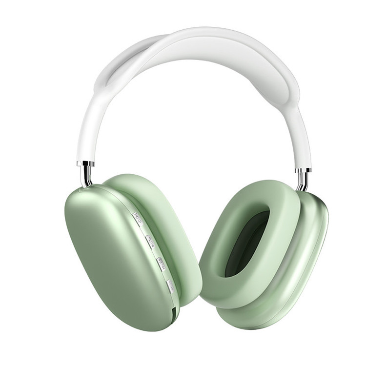هدفون بلوتوثی مدل Airpods Max P9 بدون نویز کنسلینگ، درگاه شارژ USB Type-C، دارای میکروفون با کیفیت 105 دسیبل، مقاوم در برابر رطوبت و عرق