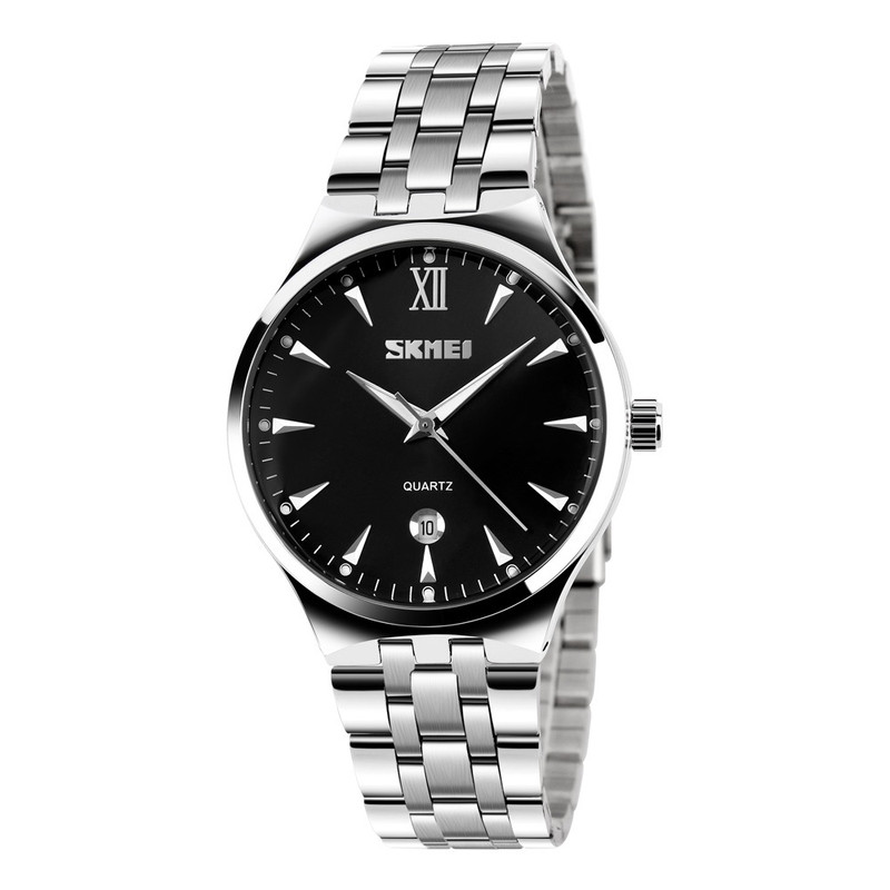 ست ساعت مچی عقربه ای اسکمی مدل 9071 black کد 01