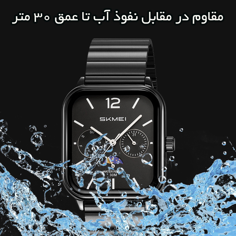 ساعت مچی عقربهای کوارتز مردانه اسکمی مدل 2509 BKBK