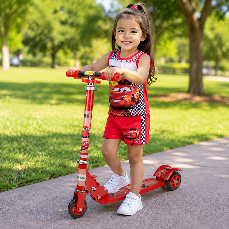اسکوتر کودک رجال مدل تاشو با فرمان قابل تنظیم ظرفیت وزنی 50 کیلوگرم