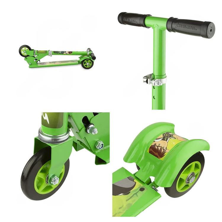 اسکوترکودک رجال مدل SCT-MET کد EC90 و قابلیت تنظیم ارتفاع فرمان ظرفیت وزنی 40 کیلو گرم
