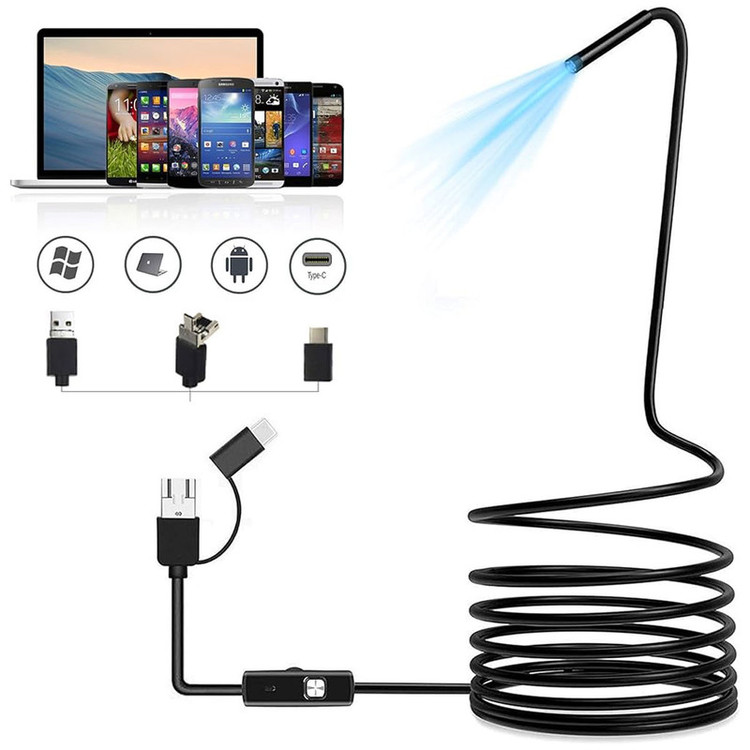 دوربین آندوسکوپی مدل سیم سخت منعطف کد 10M HARD WIRE NEW