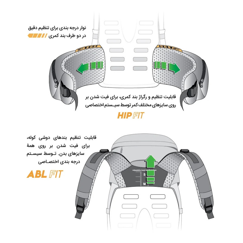کوله پشتی کوهنوردی 22 لیتری صخره مدل Trail Pack-22
