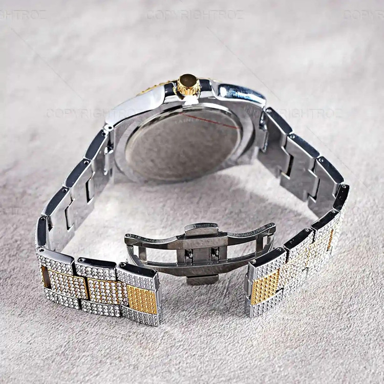 ساعت مچی عقربه ای مدل فول نگین استون کد Av-Ro-1