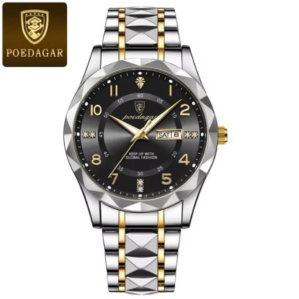 ساعت مچی عقربهای کوارتز مردانه پوداگار مدل Luxury 858B