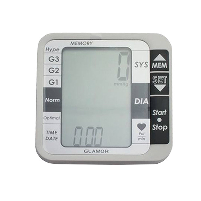 فشارسنج بازویی دیجیتال گلامور مدل TMB-1112 دو کاربره با حافظه 250 رکورد، تشخیص آریتمی، فناوری WMI، منبع انرژی برق و باتری، کاف فنری و ساده برای بازوی 22 تا 42 سانتیمتر، نمایش میانگین نتایج و خاموشی خودکار