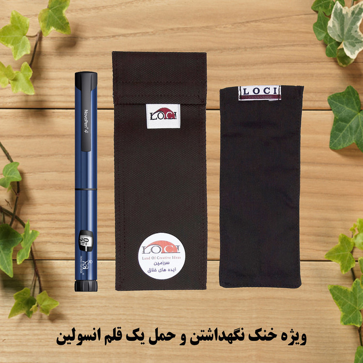 کیف خنک نگهدارنده انسولین لوک آی مدل 1 قلم کد 00 مجموعه 2 عددی
