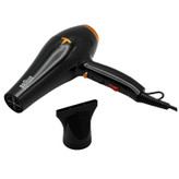 سشوار حرفهای 9000 وات براون مدل BR-700، موتور AC، وزن 650 گرم، المنت فلز، دارای سری متمرکزکننده باریک با ویژگی صافکنندگی، با قابلیت عملکرد توربو
