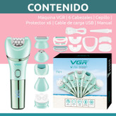ماشین اصلاح موی بدن بانوان وی جی ار مدل V-756