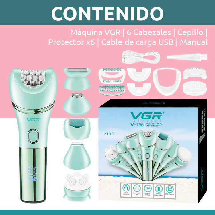 ماشین اصلاح موی بدن بانوان وی جی ار مدل V-756