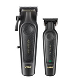 ماشین اصلاح موی سر و صورت شارژی وی جی ار مدل V-197 & 995 مجموعه 2 عددی