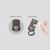 فلش مموری سیلیکون پاور مدل Touch T01 ظرفیت 64 گیگابایت حافظه مقاوم ضد آب، ضد شوک و گردوغبار با طراحی فشرده و فناوری COB، ابعاد کوچک و زنجیر محافظ، سازگار با USB 2.0 و انواع سیستمعاملها